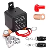 Batterietrennschalter 12V Mit Fernbedienung, Funkschalter 12v 200A, Drahtloser Ferngesteuerter Auto Trennschalter, Batterie Trennschalter Auto, Kill Switch Für Auto, Rv, Boot, Jacht, Wohnwagen
