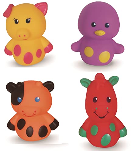 Alpha brinquedos Dedoche fazendinha com 4 figuras, Multicor