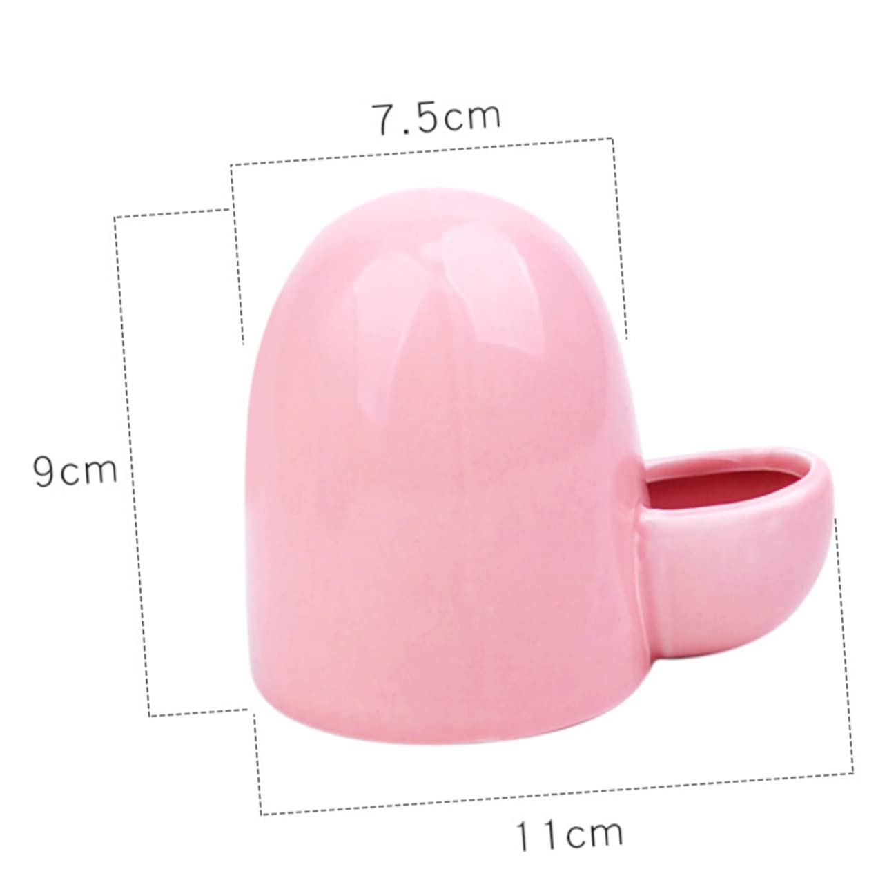 Mikikit Automatic Pet Water Dispenser Ceramic Drinking Bowl for Rabbits Hamsters and Small Pets Self Dispensing Feeder for Pet Supplies Pink