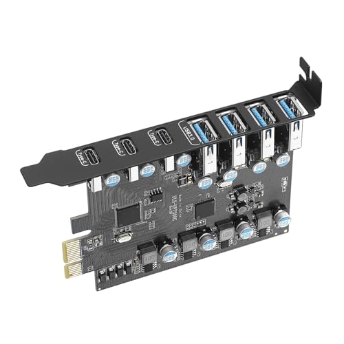 Tarjeta PCIe a USB 3.1 tipo C de 20 Gbps para ordenador de sobremesa y varios dispositivos