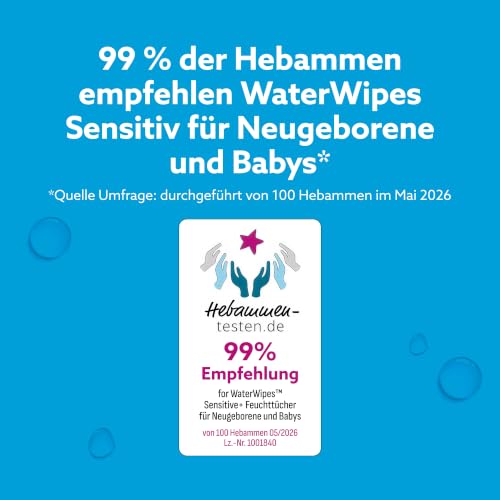WaterWipes Sensitive+ Newborn & Baby Wipes, 720 Count (12 Packs), 3-In-1 Cleans, Cares, Protects, 99.9% Water, Unscented - 5