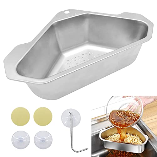 Berlato Sink Filter Basket, Food Collector For Kitchen Sink Made Of Stainless Steel, More Durable And Stronger, Silver Kitchen Sink Drain Strainer For Filtering Kitchen Waste And Washing Vegetables #TOP3