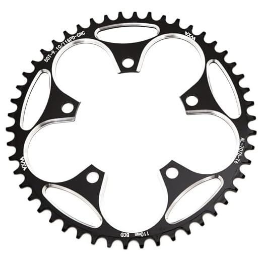 YBEKI 110BCD Chainring - CNC Machined 7075-T6 Aluminum Narrow-Wide Chainwheel for Road Bikes (36-58T Options) | 8-12 Speed Compatible | Ultra-Lightweight | Anti-Drop Design ﻿