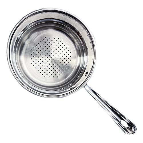 image for All-Clad Specialty Stainless Steel Universal Steamer for Cooking 8 Inc