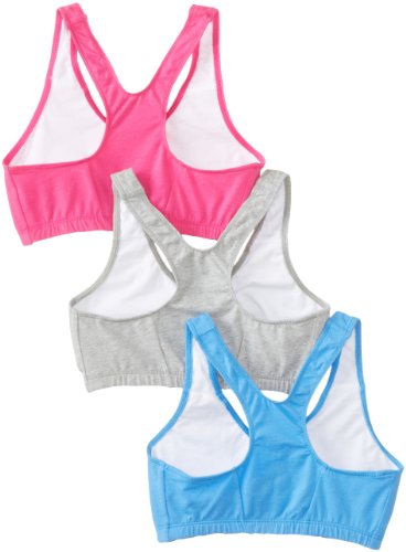 Image of Fruit of the Loom Women's Adjustable Shirred Front Racerback Sports Bra Multi Packs!
