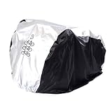 RilexAwhile Bicycle Cover, Waterproof Bike Protector Dustproof and Sunscreen with Lock Hole for Moun