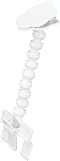 ZJchao , Dog Treat Camera Dog Treat Camera Dispenser PVC Flexible Pet Selfie with Flower Shaped Clip for Most Mobile Phones and Tablets (White)