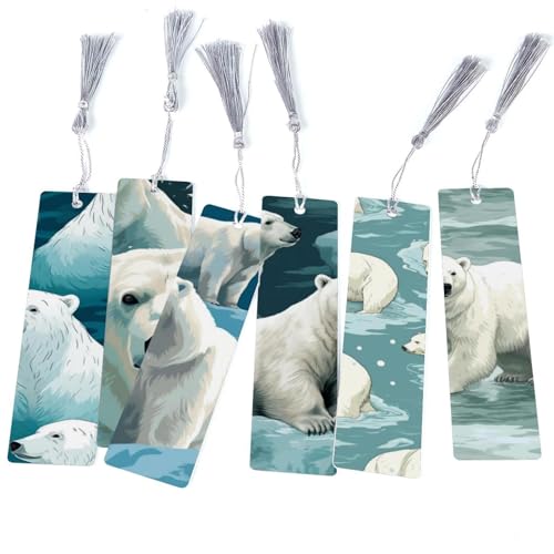 Marque-pages ours polaires : oubliez les pages cornées grâce à ce lot de 6