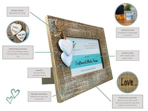 Colleague Personalised Wooden Photo Frame Gift, Work Mate Coworker Friend Retirement Leaving Present, 6x4 inch - Image 2