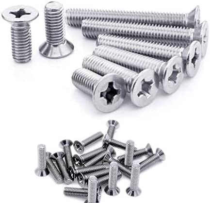 M3.5 Long Electrical Machine Screws for Light Switch Plug Socket - 50 pcs (3.5 x 50)