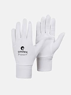 omtex Professional Cricket Inner Gloves Wicket Keeping Gloves (White)