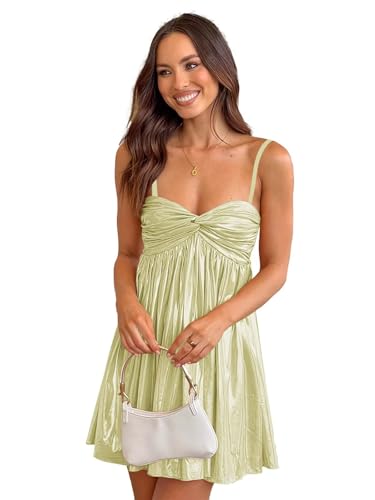 Bedlover Satin Homecoming Dresses for Teens 2025 Short Metallic Prom Cocktail Party Gowns