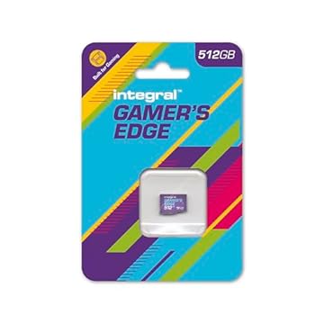 Integral Scheda Micro SD da 512 GB Gamer's Edge Il Deck Steam Valve e Nintendo Switch, Switch Lite & Switch OLED - Carica e salva giochi velocemente, memorizza giochi, DLC e salva dati, costruito per