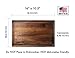 Large Walnut Wood Cutting Board by Kitchen Board Maniacs - 16x10,5 Hardwood Chopping Board and Carving Countertop Block with Juice Drip Groove