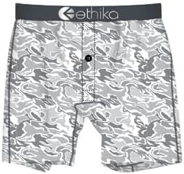 Ethika Boy's Staple Boxer Brief, 4-Way Stretch with Signature Waistband for All-Day Comfort - Snow CAP