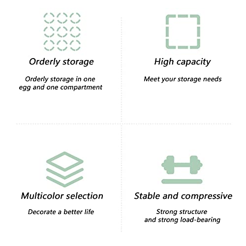 Portauovo per frigorifero, senza BPA, impilabile