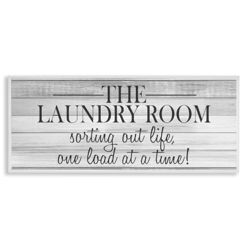 Laundry Sorting Out Life Humor, 10 x 24 Inch Framed Giclée Print