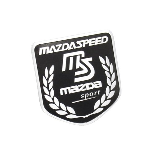 Side Rear Decal Mazdaspeed Emblem Badge Sticker For Mazda Racing Sport Black