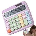 Large Desk Calculator | 12-digit Large Desktop Calculator,15-Degree Tilt Screen 5-Inch LCD Display Colorful Adding Machine for Finance Business Workplace Accounting School