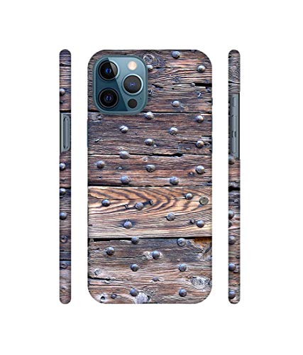 Image of Amazon Brand - Solimo Designer Wooden Blocks Check 3D Printed Hard Back Case Mobile Cover for Apple iPhone 12 Pro Max