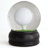 Bits and Pieces Golf Ball Water Globe Challenge - Balance the Golf Ball on the Tee - Miniature Table Games - Perfect Desktop and Office Accessory