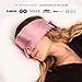DROWSY Silk Sleep Mask - Face-Hugging, Padded Cocoon for Luxury Sleep in Total Darkness - 100% Pure Mulberry Silk (Damask Rose)