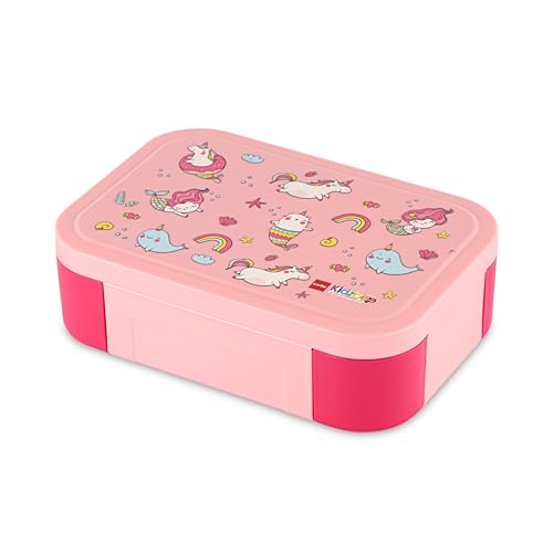 Image of CELLO Kidzbee Galaxy Pink Parade Insulated Kids Lunch Box with Inner Steel Box, Pink | 3D Touch & Feel Designs Tiffin Box | Leak Proof & Break Resistant | Ideal for School & Picnic