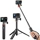 51cm Selfie Stick Stativ für GoPro, 2-in-1 Mini Stativ Halterung für Osmo Pocket 3, GoPro Hero 13/12/11/10/9/Max, Osmo Action 5 Pro/4, Insta360 X5/X4, AKASO EK7000 Action Kamera