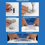 Toilet Seat, Heavy Duty Glitter Toilet Seat Soft Close with Quick Release, Top/Bottom Fixing Easy Installation(Black) - Image 7