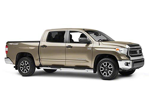 Redrock 4x4 5-Inch Oval Bent End Side Step Bars; Stainless Steel Compatible with 07-21 Tundra CrewMax