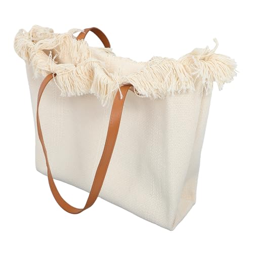 Bolso de lona tote de gran capacidad y fácil de limpiar para mujer