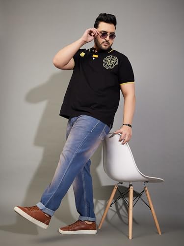 Image of Bigbanana Plus Size Men's Regular Fit Washed Jeans