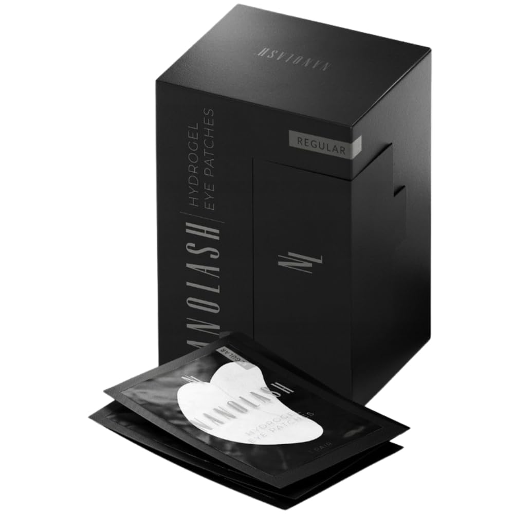 Nanolash Patch per Extension Ciglia 50 Paia - Idrogel per Occhi, Lifting Ciglia, Gel Patches