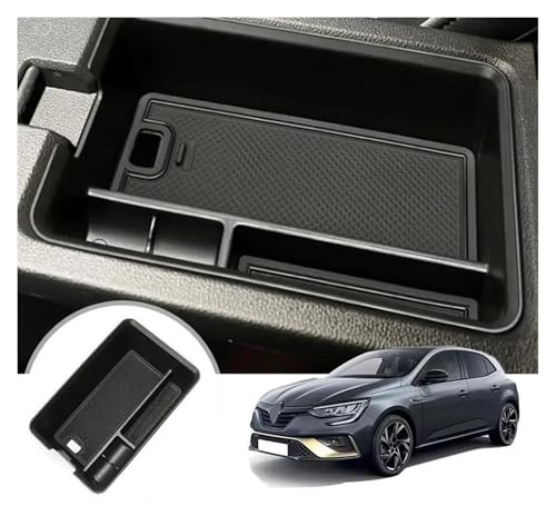 Cubierta Panelajuste para Megane para E-Tech 2022 2023 Accesorios De Bandeja De Coche Piezas Guardar Orden Consola Central Reposabrazos Caja De Almacenamiento Decorar Calcomanía Panel