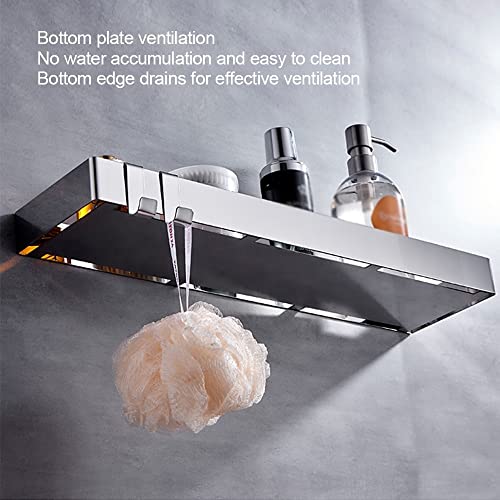 Caddy de douche étagère de salle de bain d'angle rectangulaire 30cm - 4