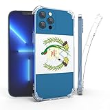 DuroCase Guatemala Flag Design Compatible with iPhone 14 Pro Max with Built in Camera Cover Full Body Reinforced Cushioned Corners Shockproof Drop Protection Designed for iPhone 14 Pro Max 6.7