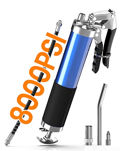 Venussar Engrasadora Manual 8000PSI, Bomba de engrase Manual con Manguera Flexible 400g Cover