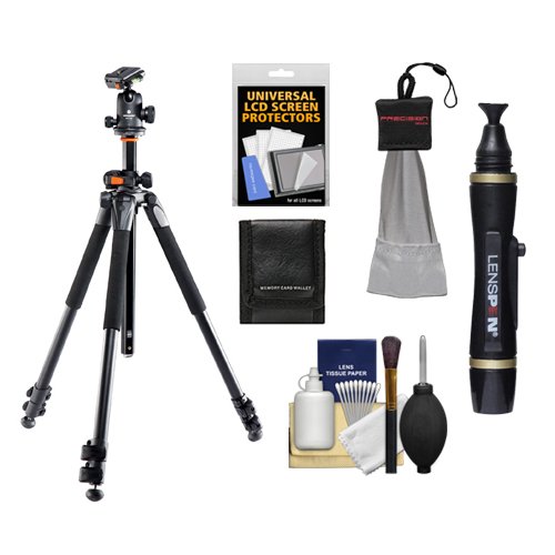 Vanguard Alta Pro 263AT Aluminum Multi-Angle Column Tripod & SBH-100 Ball Head (263AB) + Accessory Kit