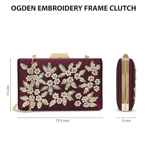 Image of Lavie Signature Women's Ogden Embroyidery Handle Framed Clutch|Ladies Purse |Gift For Women