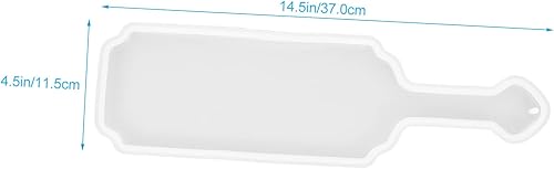 Miniatura 6 de Lurrose Molde de bandeja de silicona Molde de para Resina Molde de paleta en forma de molde hecho a mano para manualidades, 2 uds