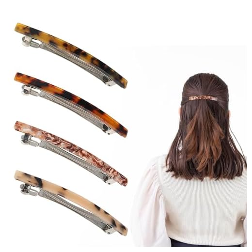 Joynine 4 Fermagli Capelli Eleganti Donna - Fermagli Chic per Ragazze - Mollette Capelli Donna - Accessori Capelli - Grande Clip per Capelli - Ideale per Acconciature Sia Sofisticate che Quotidiane