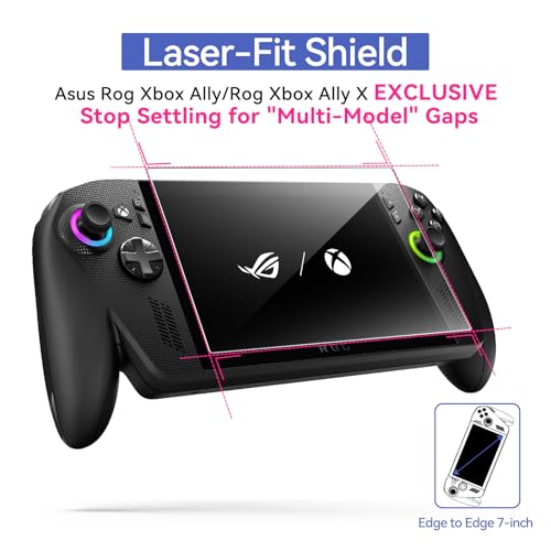 Image of ivoler 3 Pieces Tempered Glass for ROG Xbox Ally /ROG Xbox Ally X Handheld 2025, 9H Hardness Screen Protector, HD Clear, Anti-Scratch, Bubble-Free