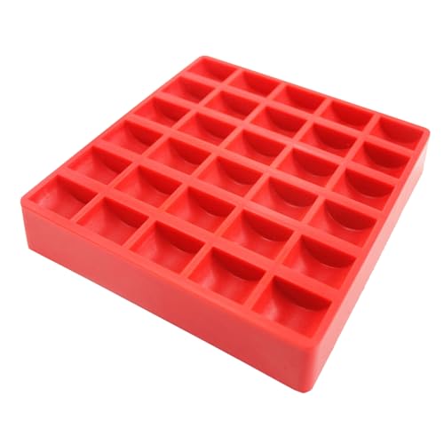 Caja organizadora de monedas roja de plástico KICHOUSE miniatura 1