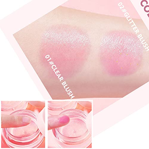 Moisturizing Color Changing Lip And Blush Gloss Gel.korean Natural Dewy Glossy Shiny Flash Cream Blush For Cheeks Makeup.chroma Depending On Skin’s Ph & Number Of Stacks,Blendable Formula,Vegan & Cruelty-Free.flash #TOP5
