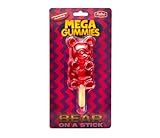 Felko Mega Gummies I Bear on a Stick Strawberry flavored Gummy Lollipop I 120g 4.2 ounce