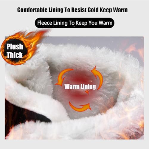 Women'S Waterproof Lace-Up Platform Snow Boots Comfort Warm Fur Lined Lightweight Non-Slip Winter Boots For Travel Work3