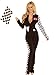 Sexy Black Race Car Driver Costume - Medium / Large (8-14)