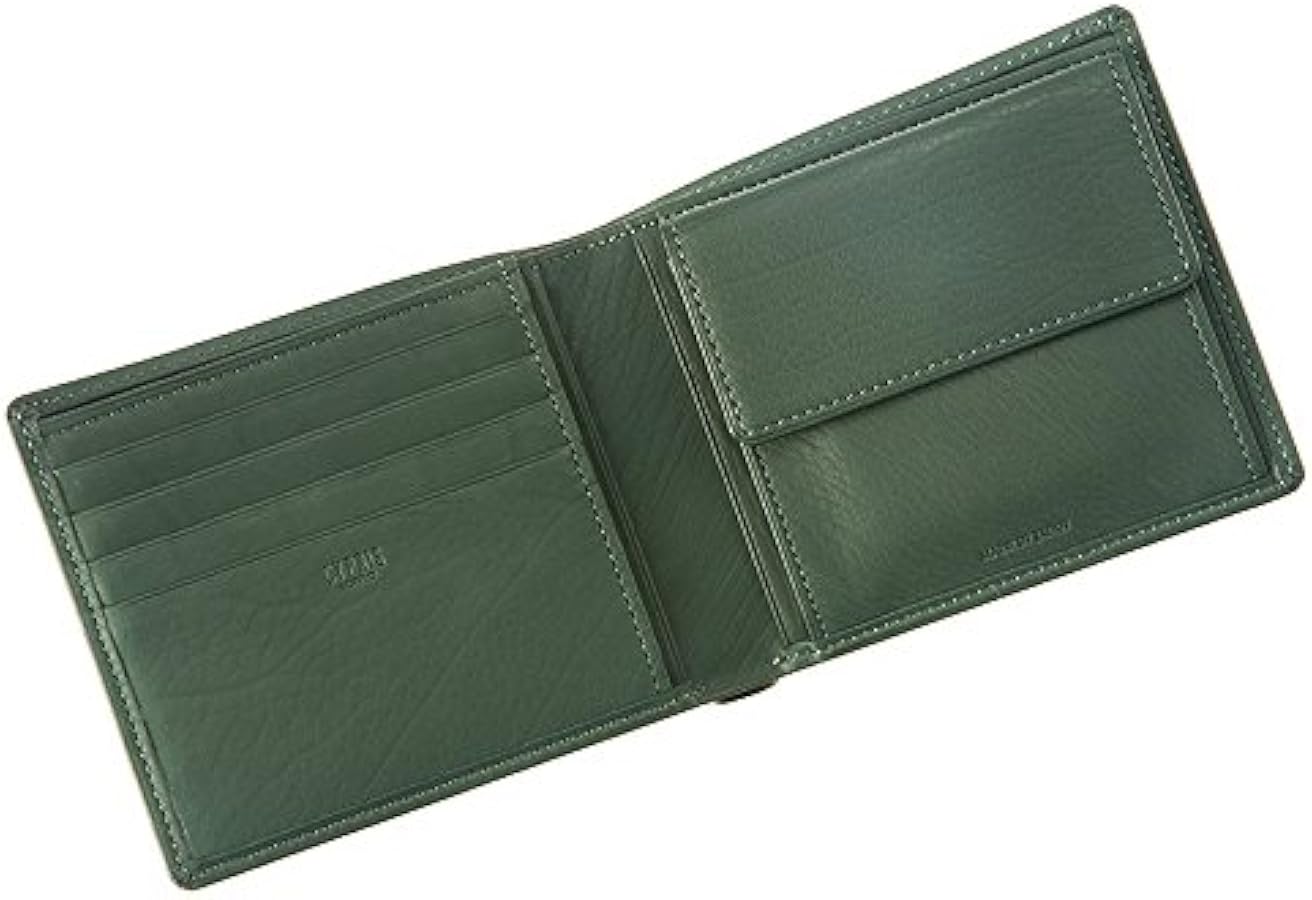 Amazon | [キプリス] レーニアカーフ 二つ折り財布 小銭入れ 付き