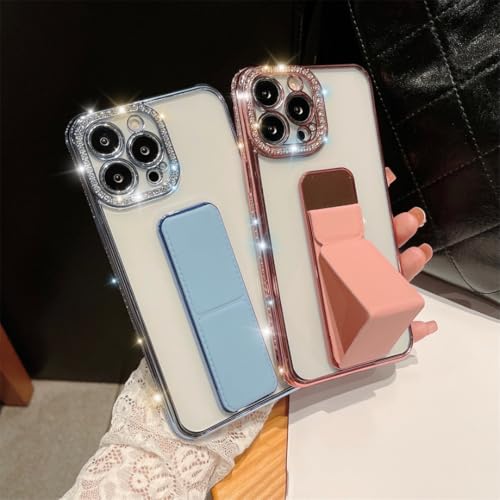 Étui à paillettes et diamants pour iPhone 14 Plus, la coque de luxe argentée - 6
