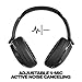 Skullcandy Hesh 540 ANC Wireless Over-Ear Bluetooth Headphones with THX Spatial Audio, Active Noise Cancelling, Personalized Sound, Up to 65 Hours Battery, Microphone for iPhone Android - True Black